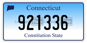 921336  license plate in CT