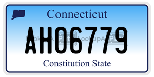 AH06779  license plate in CT