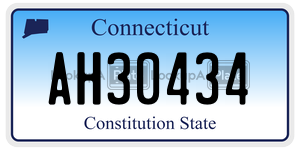 AH30434 license plate in Connecticut