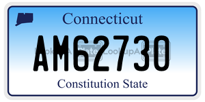 AM62730  license plate in CT