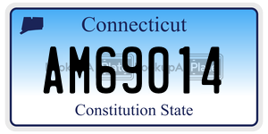 AM69014 license plate in Connecticut