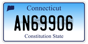 AN69906 license plate in Connecticut