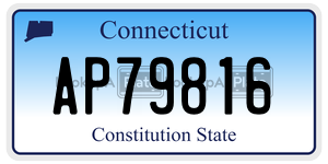 AP79816  license plate in CT