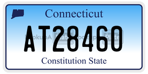 AT28460  license plate in CT