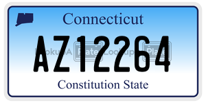 AZ12264 license plate in Connecticut