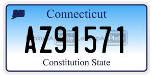 AZ91571 license plate in Connecticut