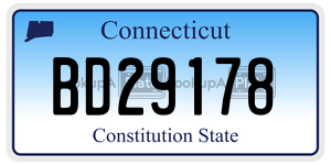 BD29178 license plate in Connecticut