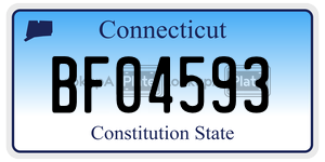 BF04593 license plate in Connecticut