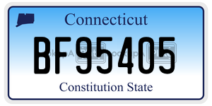 BF95405 license plate in Connecticut