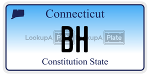 BH license plate in Connecticut