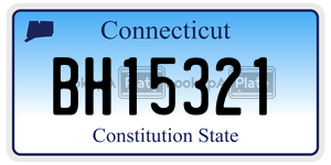 BH15321 license plate in Connecticut