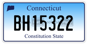 BH15322 license plate in Connecticut