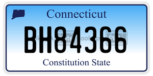 BH84366 license plate in Connecticut
