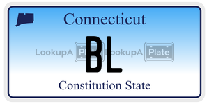 BL-  license plate in CT