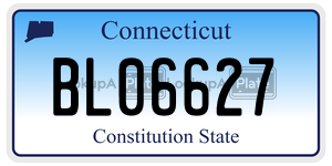 BL06627 license plate in Connecticut