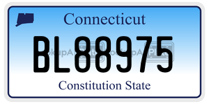 BL88975 license plate in Connecticut