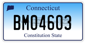 BM04603  license plate in CT