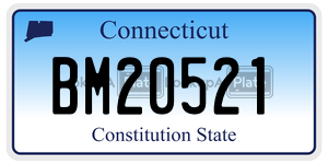 BM20521 license plate in Connecticut