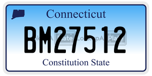 BM27512 license plate in Connecticut