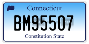 BM95507 license plate in Connecticut