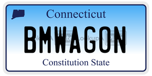 BMWAGON license plate in Connecticut