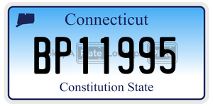 BP11995  license plate in CT