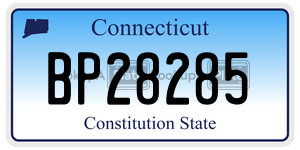 BP28285  license plate in CT