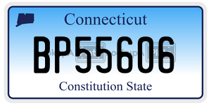 BP55606  license plate in CT