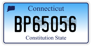 BP65056 license plate in Connecticut