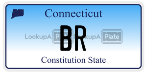 BR license plate in Connecticut