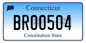 BR00504 license plate in Connecticut