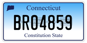 BR04859 license plate in Connecticut
