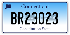 BR23023 license plate in Connecticut