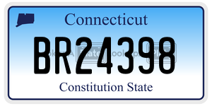 BR24398 license plate in Connecticut