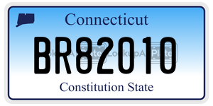 BR82010 license plate in Connecticut