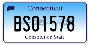 BS01578 license plate in Connecticut