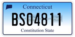 BS04811 license plate in Connecticut