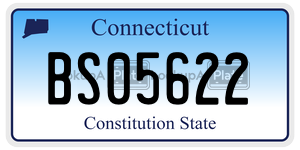 BS05622 license plate in Connecticut