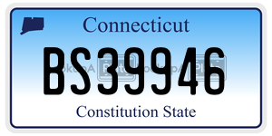 BS39946  license plate in CT