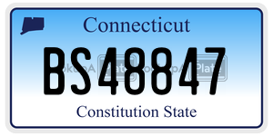 BS48847  license plate in CT
