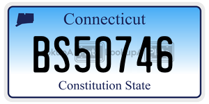 BS50746 license plate in Connecticut