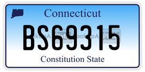 BS69315 license plate in Connecticut