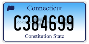 C384699 license plate in Connecticut