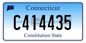 C414435 license plate in Connecticut