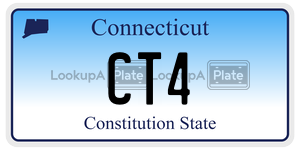 CT4  license plate in CT