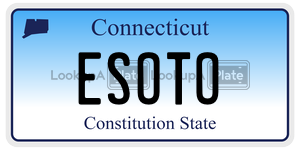 ESOTO license plate in Connecticut