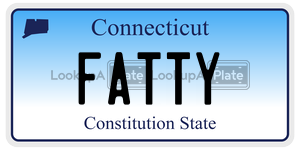 FATTY  license plate in CT