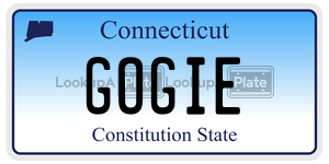 GOGIE license plate in Connecticut
