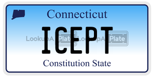 ICEPT license plate in Connecticut