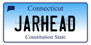 JARHEAD license plate in Connecticut